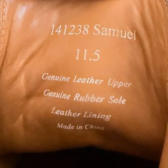 Dunross & Sons Mens Ankle Dress Shoes 11.5 Black Leather Lace Up NEW - Picture 8 of 8